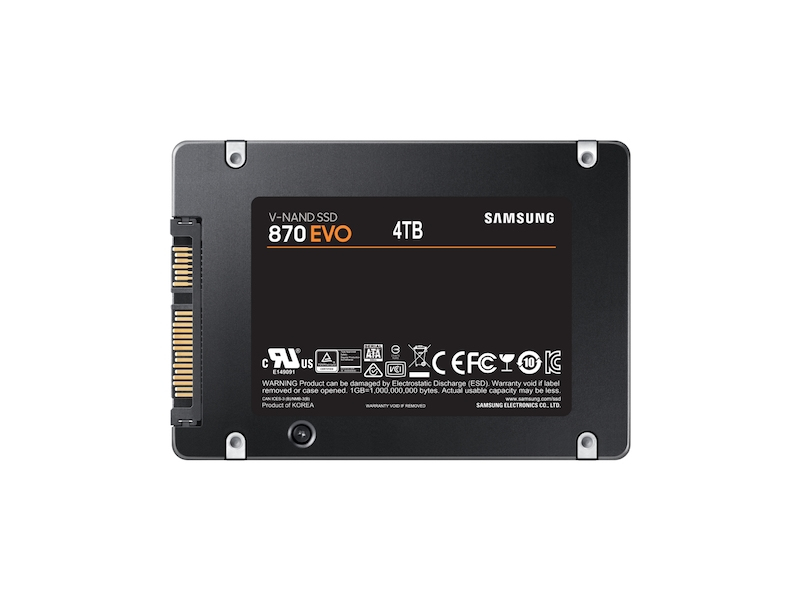 Samsung 870 EVO 4 TB 2.5″ Serial ATA III V-NAND MLC image 2