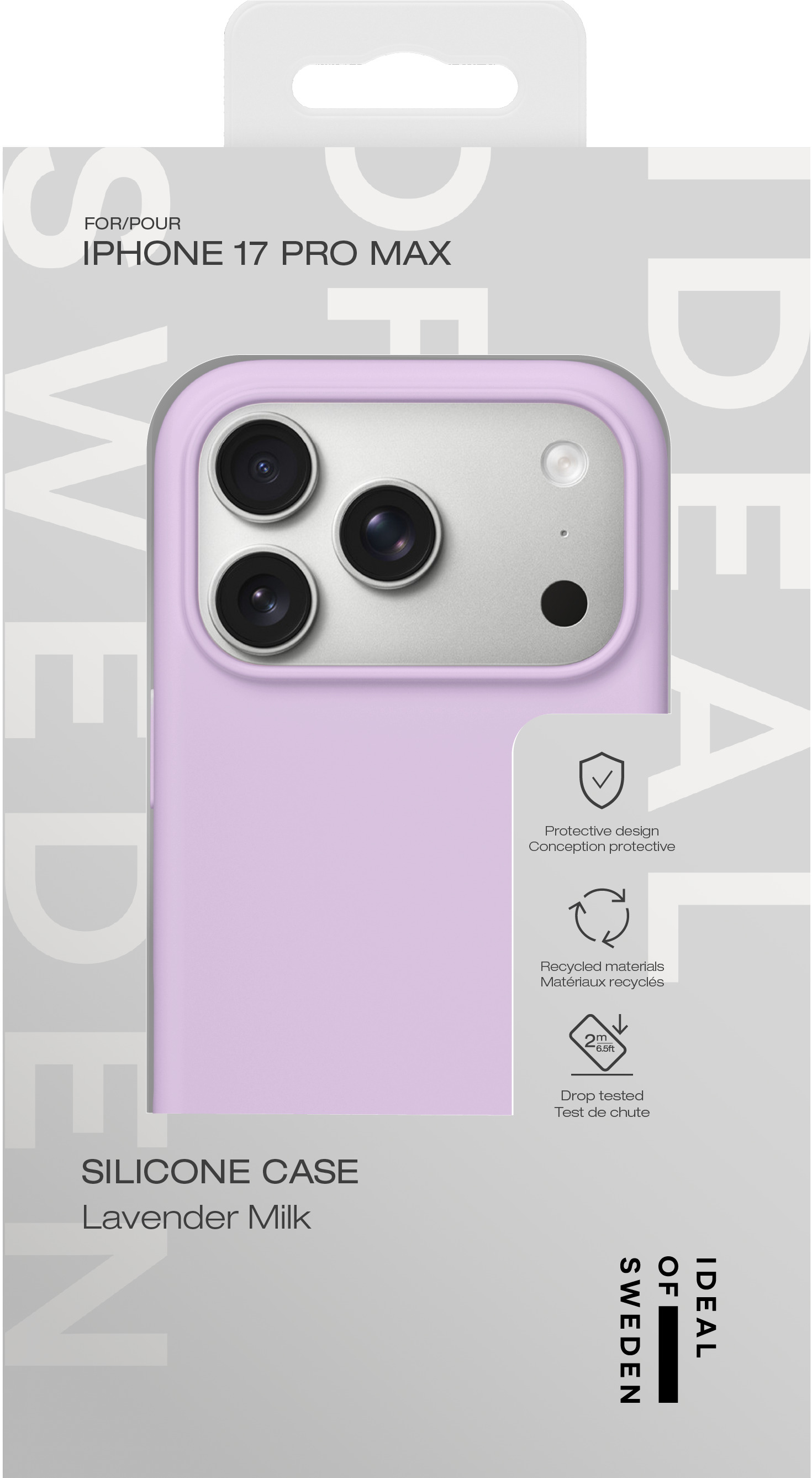 iDeal of Sweden Silicone Case iPhone 17 Pro Max Lavender Milk – image 4