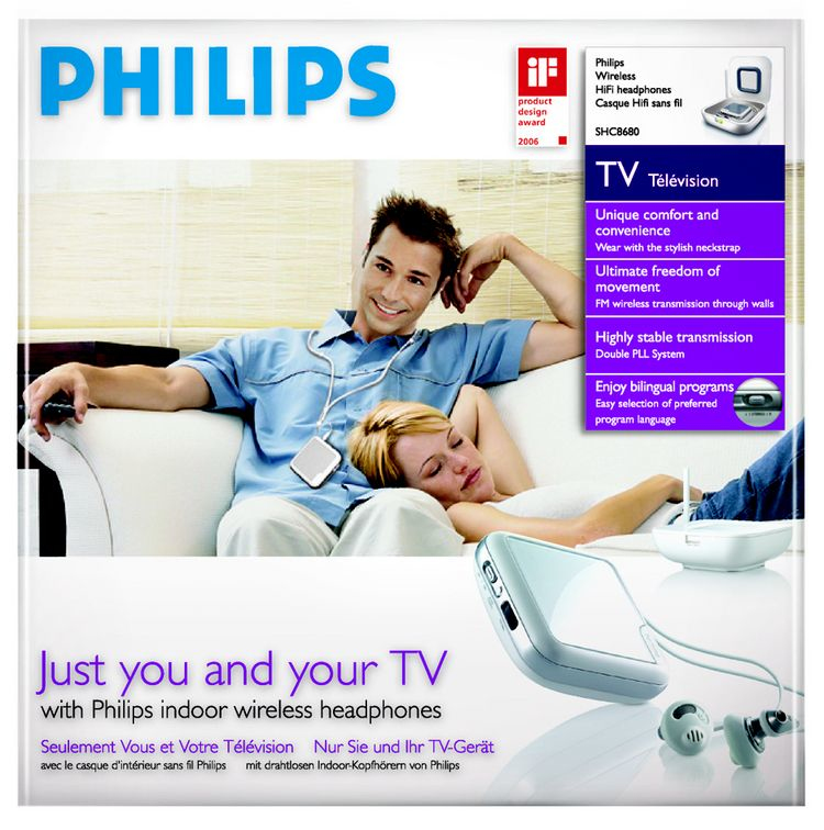 Philips FM wireless headphone SHC8680/69 – image 3