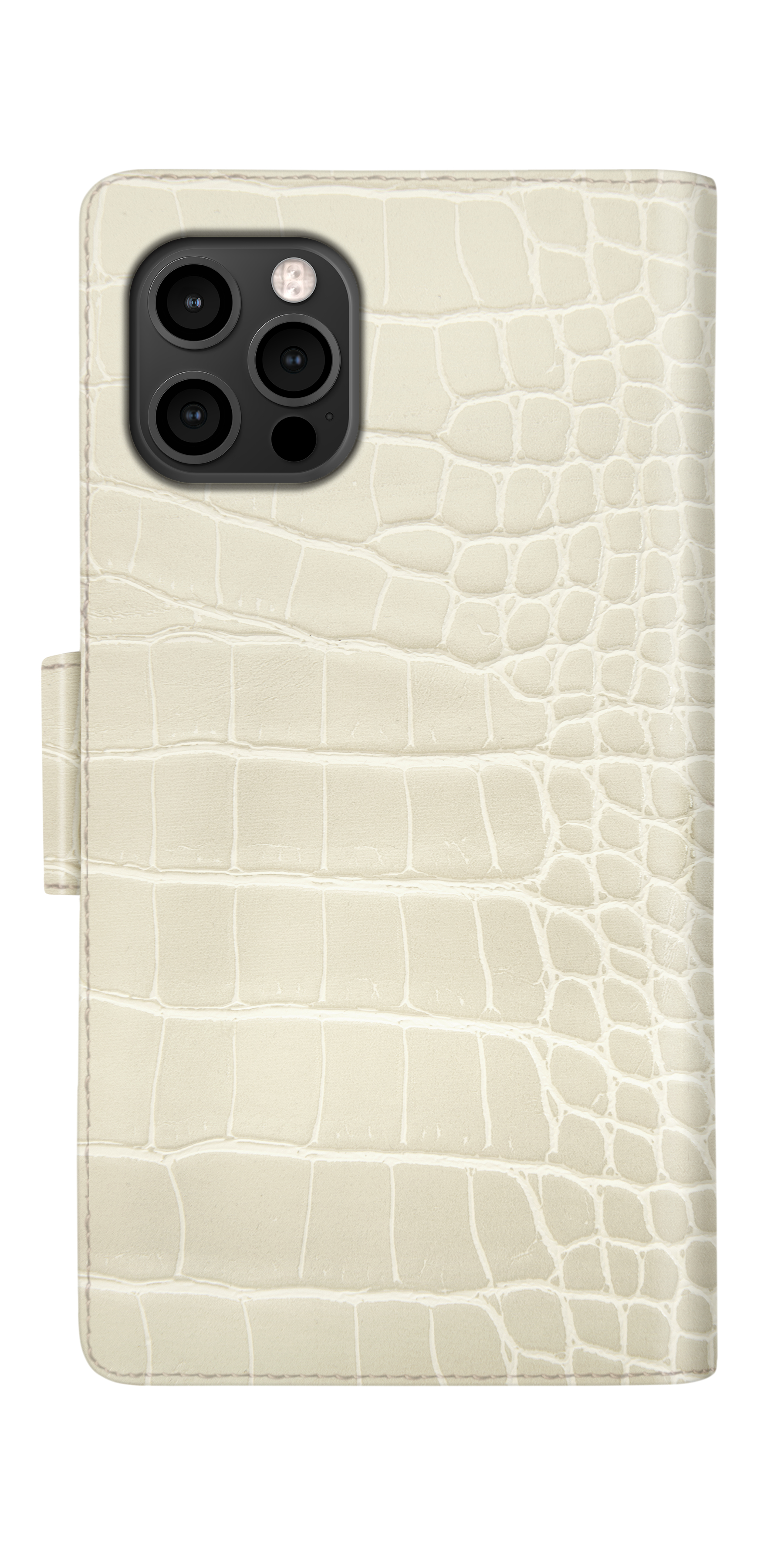 iDeal of Sweden Cora Phone Wallet iPhone 12/12P Beige Croco – image 1