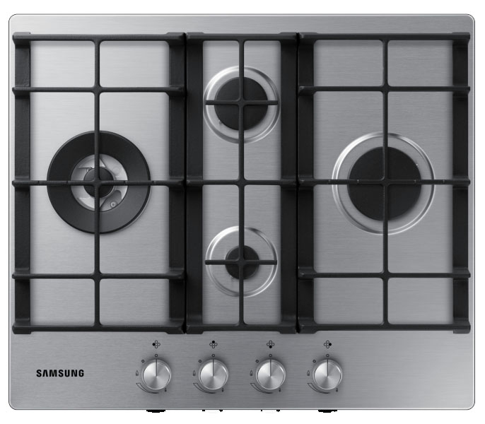 Samsung NA64H3030BS hob Stainless steel Built-in Gas 4 zone(s) – image 1