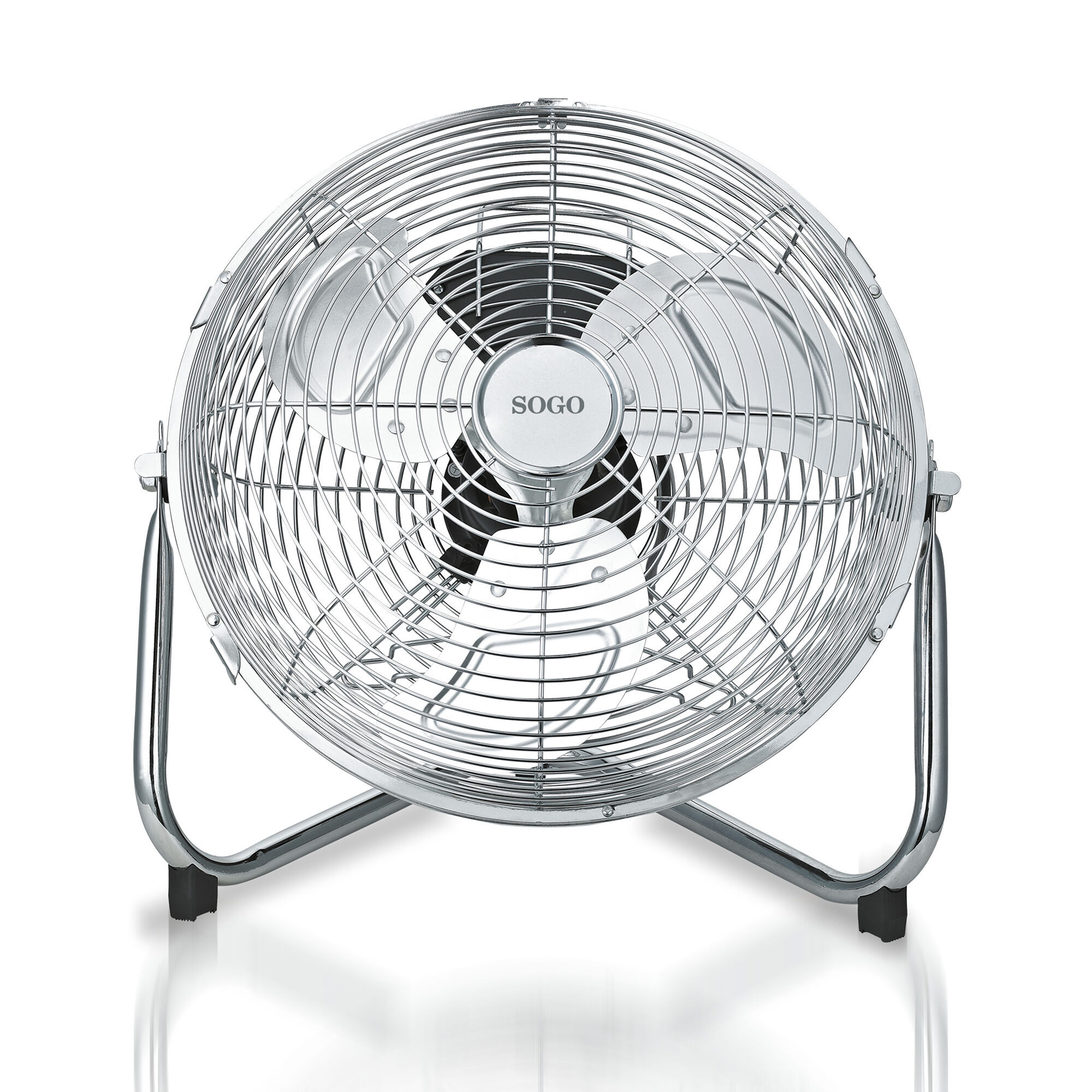 Resim Sogo VEN-SS-21025 Endüstriyel Ayaklı Vantilatör, Krom, 30 cm Çap, 55W