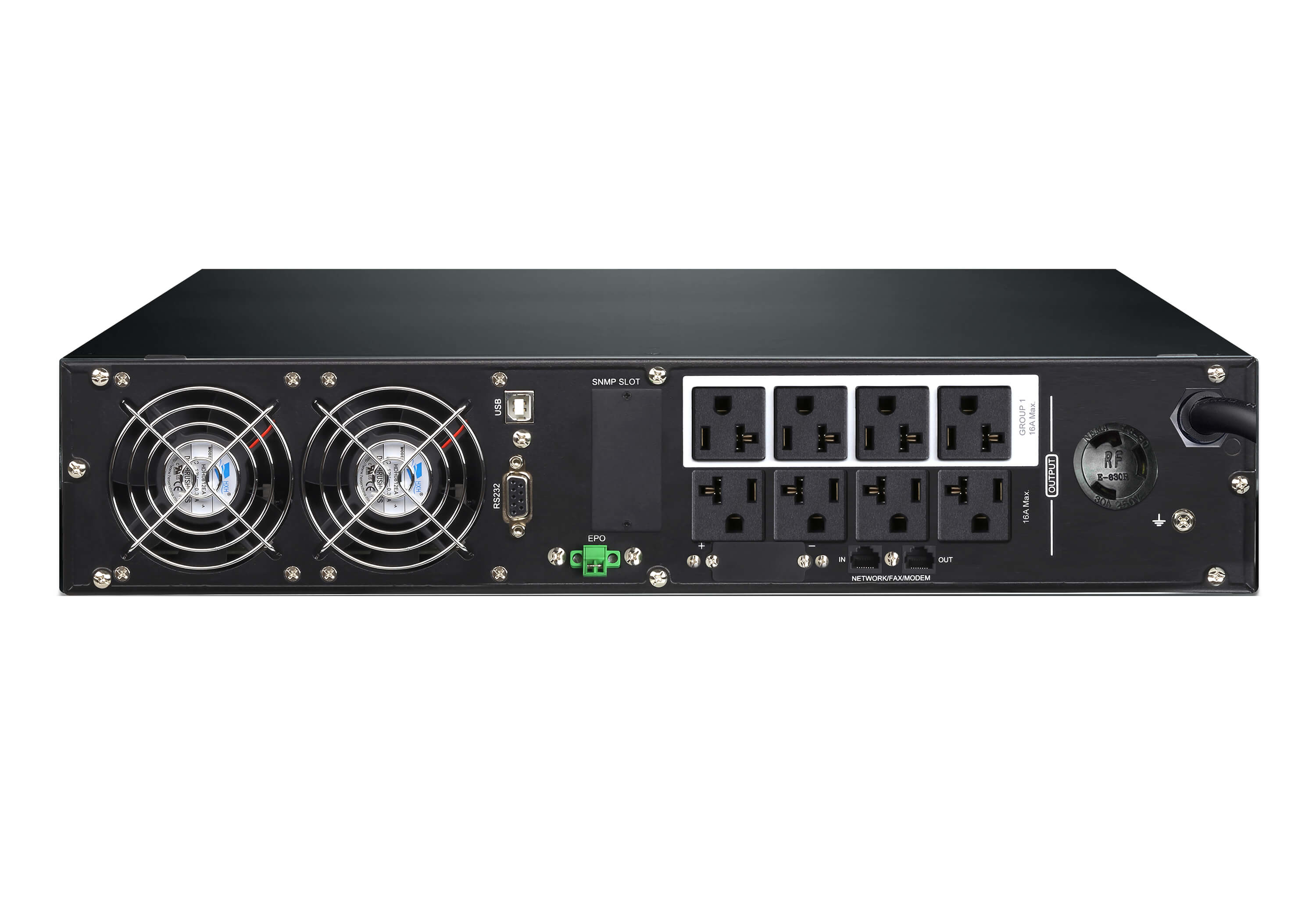 صورة ATEN OL3000LV 3 kVA 2880W مزدوج التحويل عبر الإنترنت UPS، 9 منافذ NEMA، رف/برج، أسود