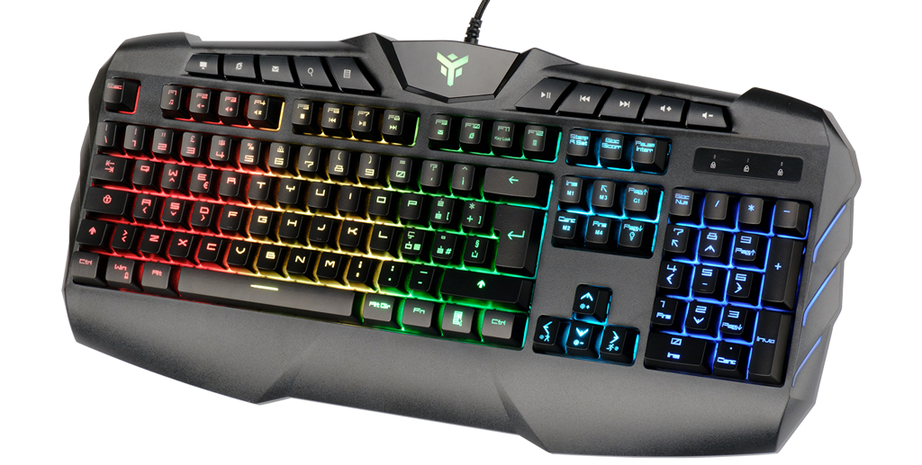 itek T20 keyboard Mouse included Gaming USB Italian Black – image 5