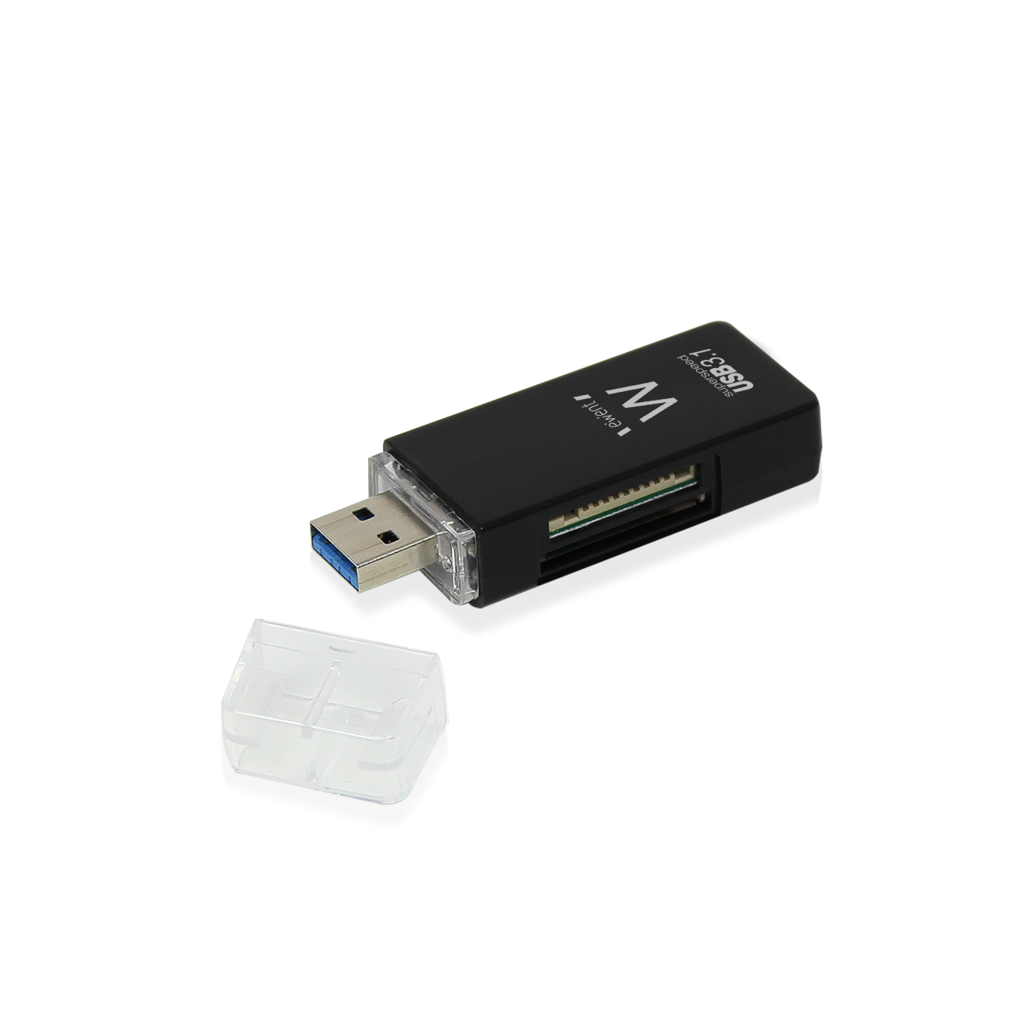 Ewent EW1072 card reader USB 3.2 Gen 1 (3.1 Gen 1) Type-A Black
