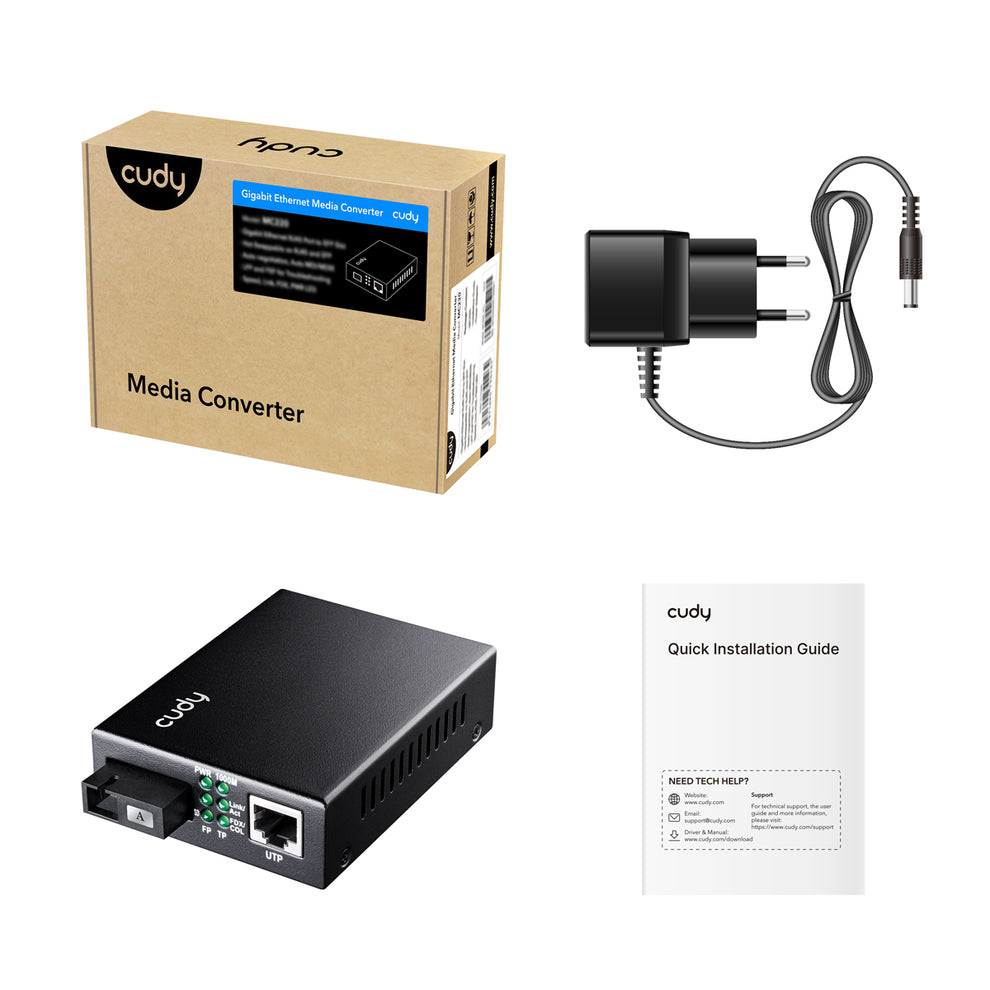 Cudy Gigabit Ethernet Media Converter WDM BiDi, MC100GSB-40AB 2.0 – image 4