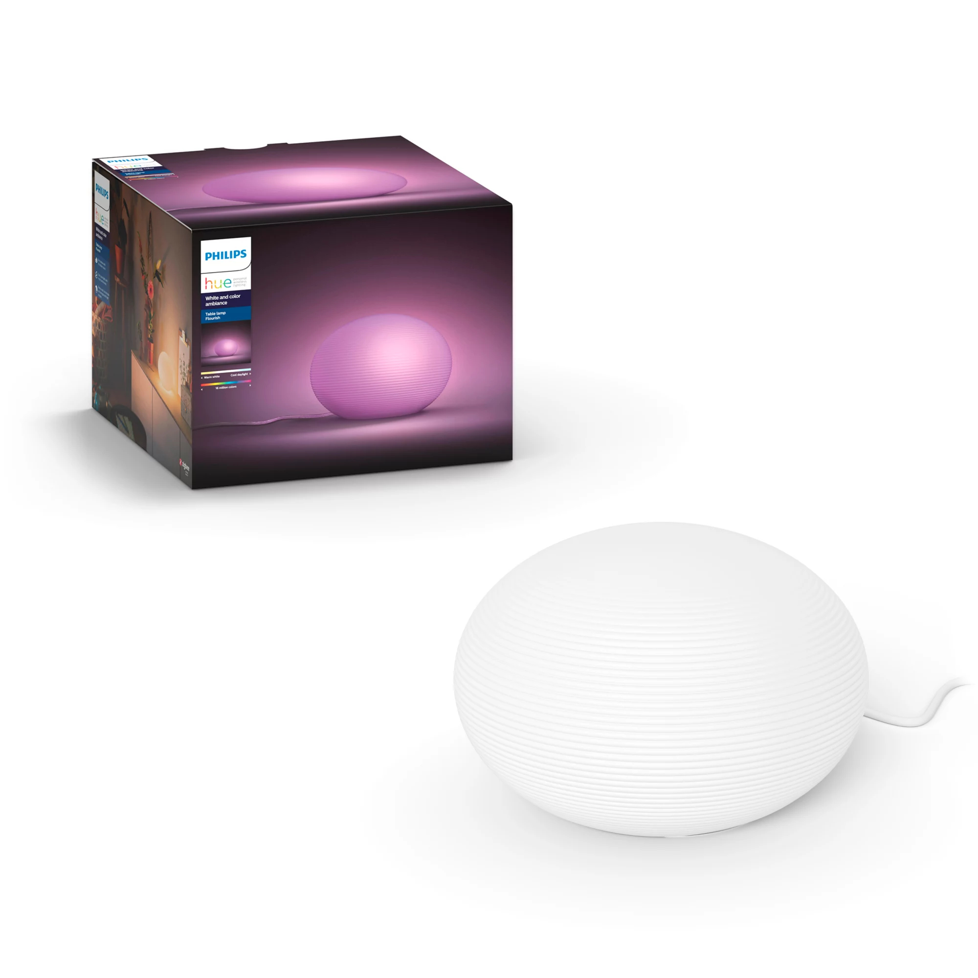 Philips by Signify Philips Hue White and colour ambience Flourish table light