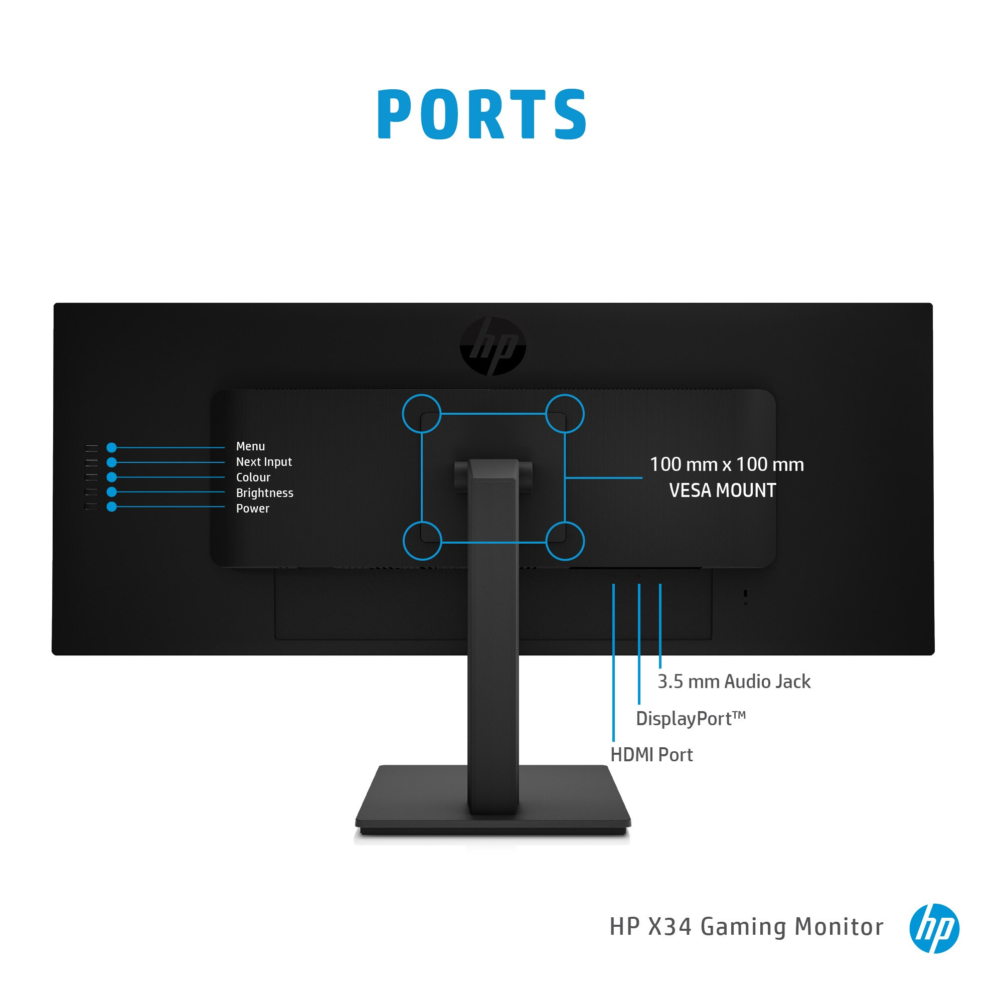 HP X34 WQHD computer monitor 86.4 cm (34″) 3440 x 1440 pixels Wide Quad HD image 11