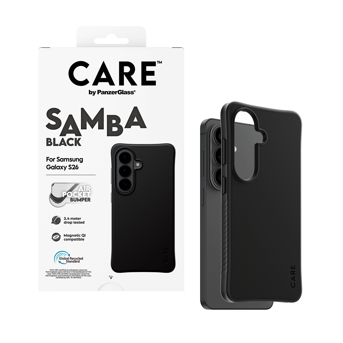 PanzerGlass CARE™ by PanzerGlass® Samba Case Black w. Qi Samsung Galaxy S26 – image 5