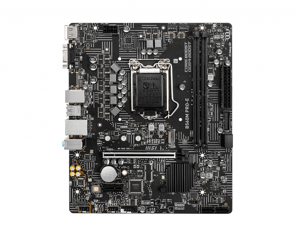 MSI B560M PRO-E motherboard Intel B560 LGA 1200 (Socket H5) micro ATX
