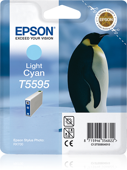 INK JET EPSON ORIGINAL C13T559540 CYAN CLARO