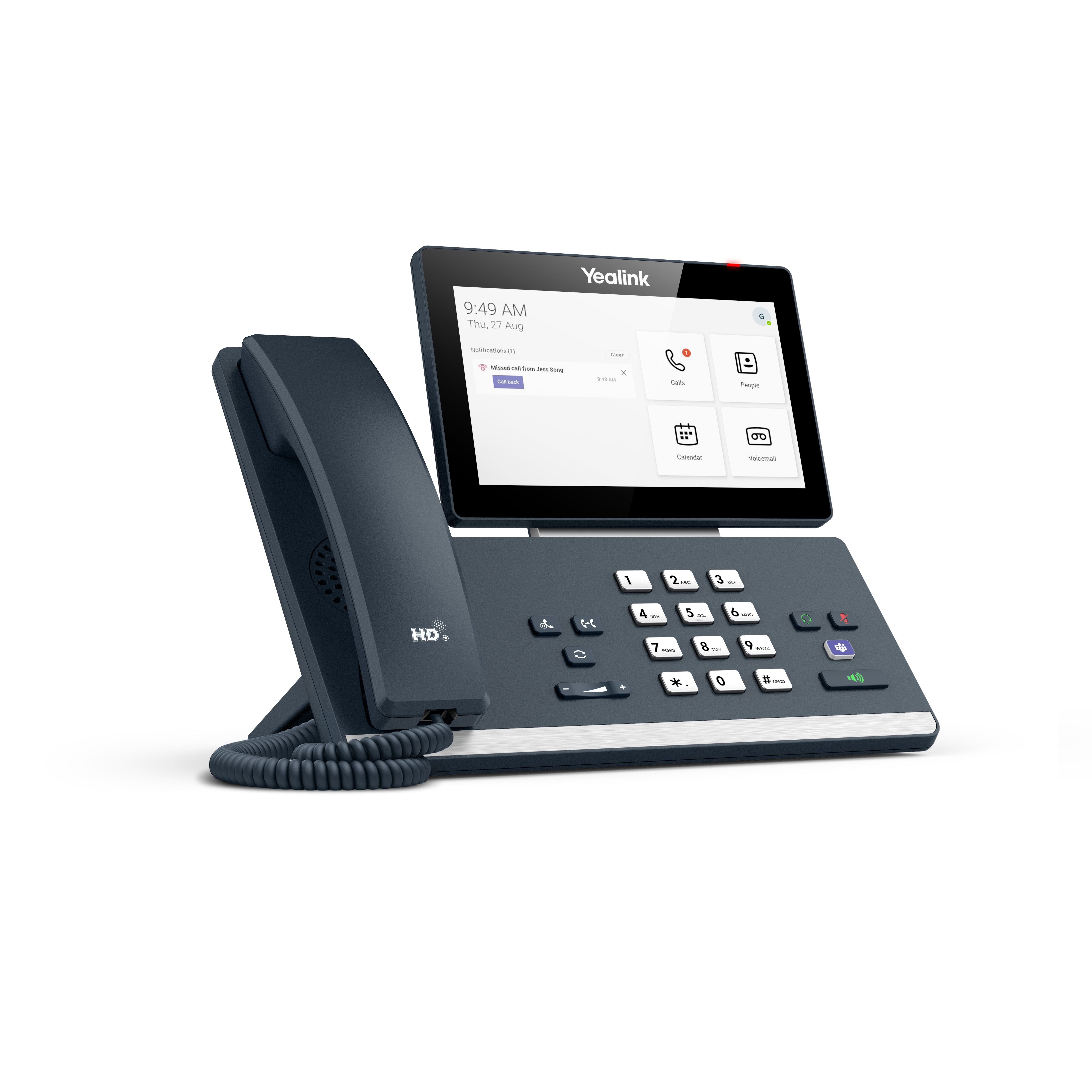 Yealink MP58 Microsoft Teams Edition IP-telefoner Grå LCD Wi-Fi