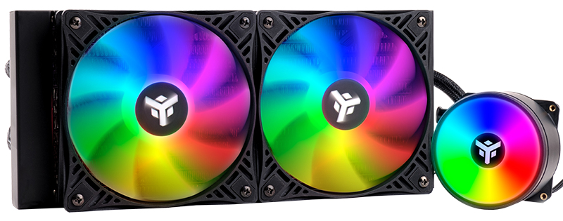 itek EVOLIQ 240 Processor All-in-one liquid cooler Black image 1