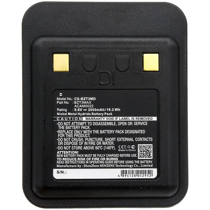 صورة بطارية CoreParts MBXTCAM-BA003 لـ Bullard (NiMH، 9.6 فولت، 2000 مللي أمبير ساعة)