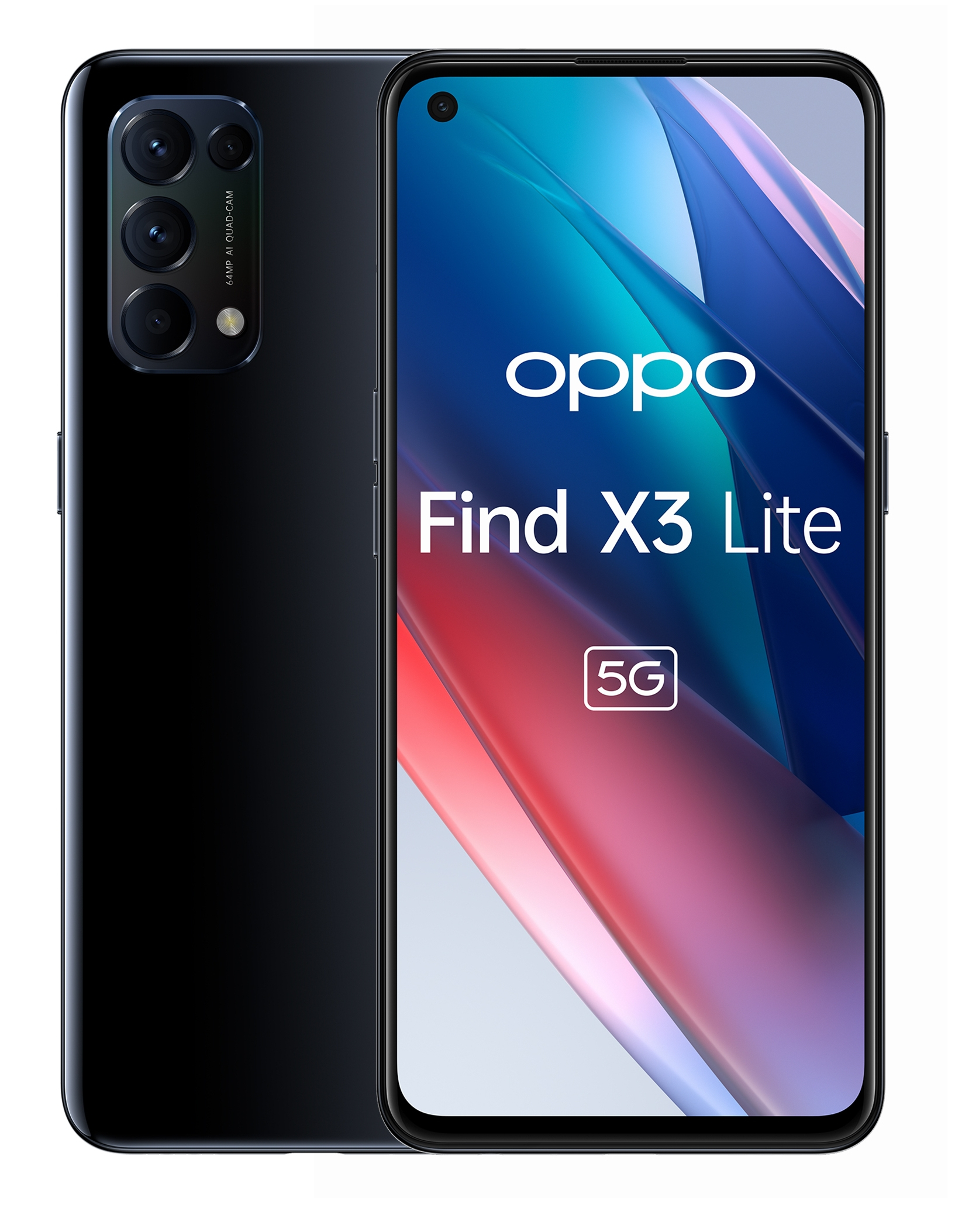 OPPO Find X3 Lite 16.3 cm (6.43") Dual SIM ColorOS 11.1 5G USB Type-C 8 GB 128 GB 4300 mAh Black