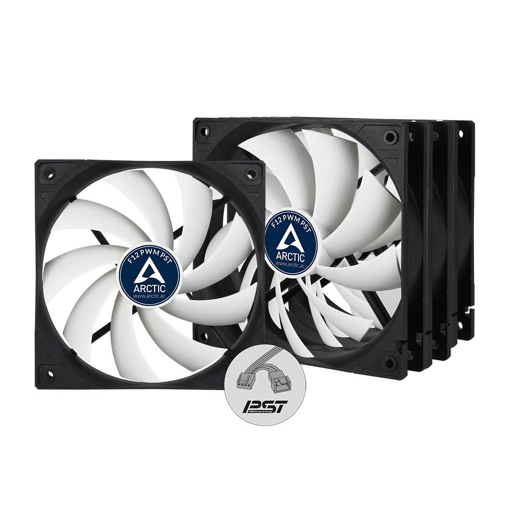 ARCTIC F12 PWM PST 120 mm PWM PST Case Fan Value Pack image 1