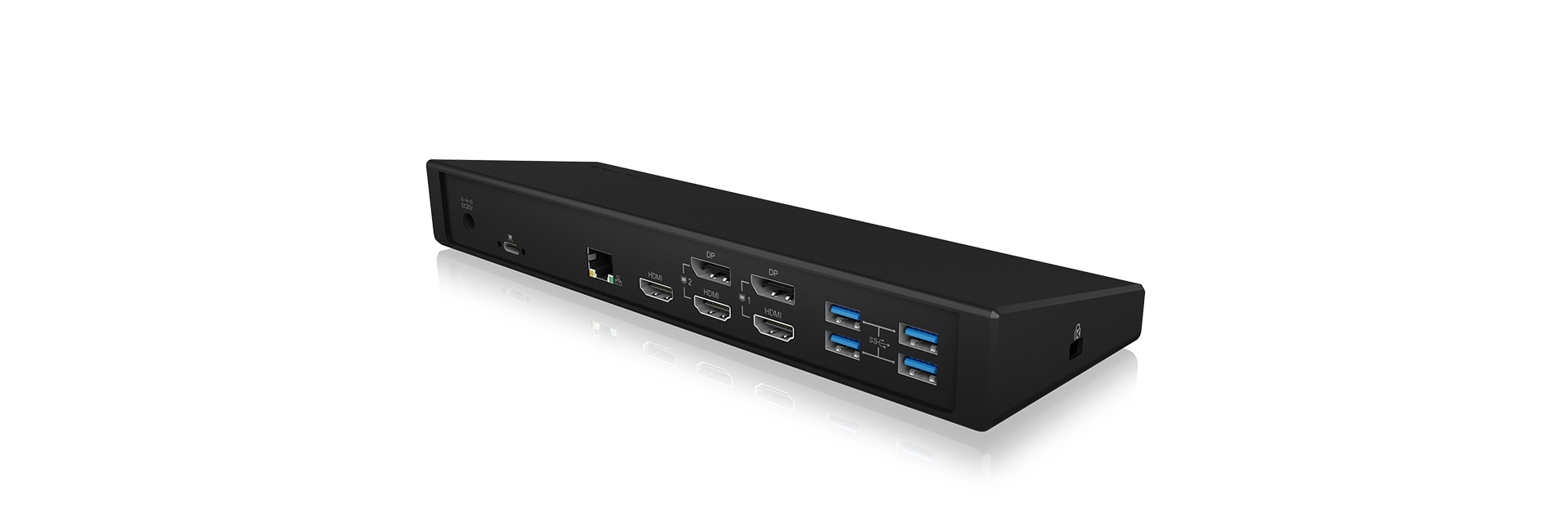 ICY BOX IB-DK2244AC Wired USB 3.2 Gen 1 (3.1 Gen 1) Type-C Black – image 3