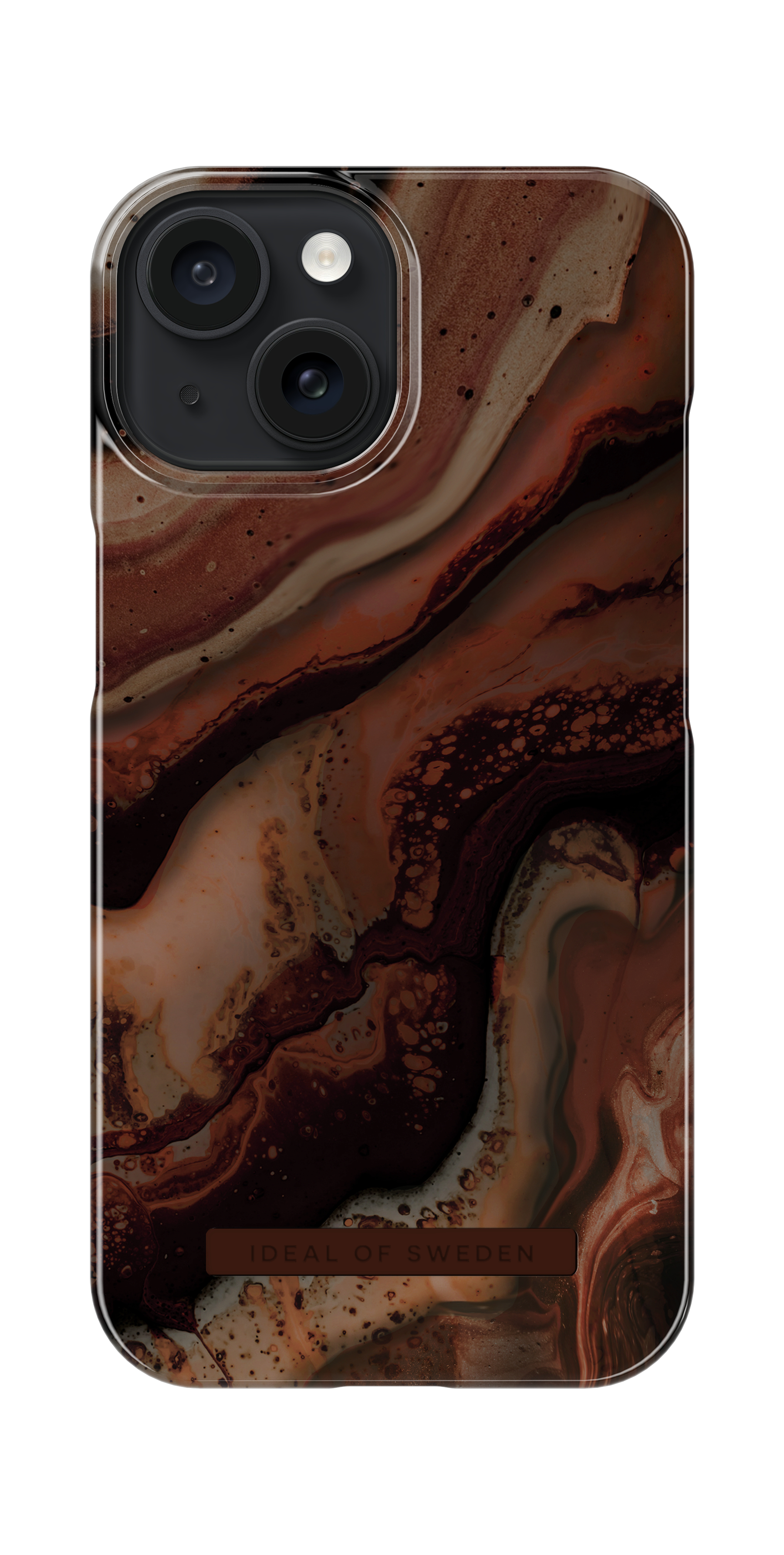 iDeal of Sweden Printed Case MagSafe iPhone 15 Dark Amber Marble – image 4