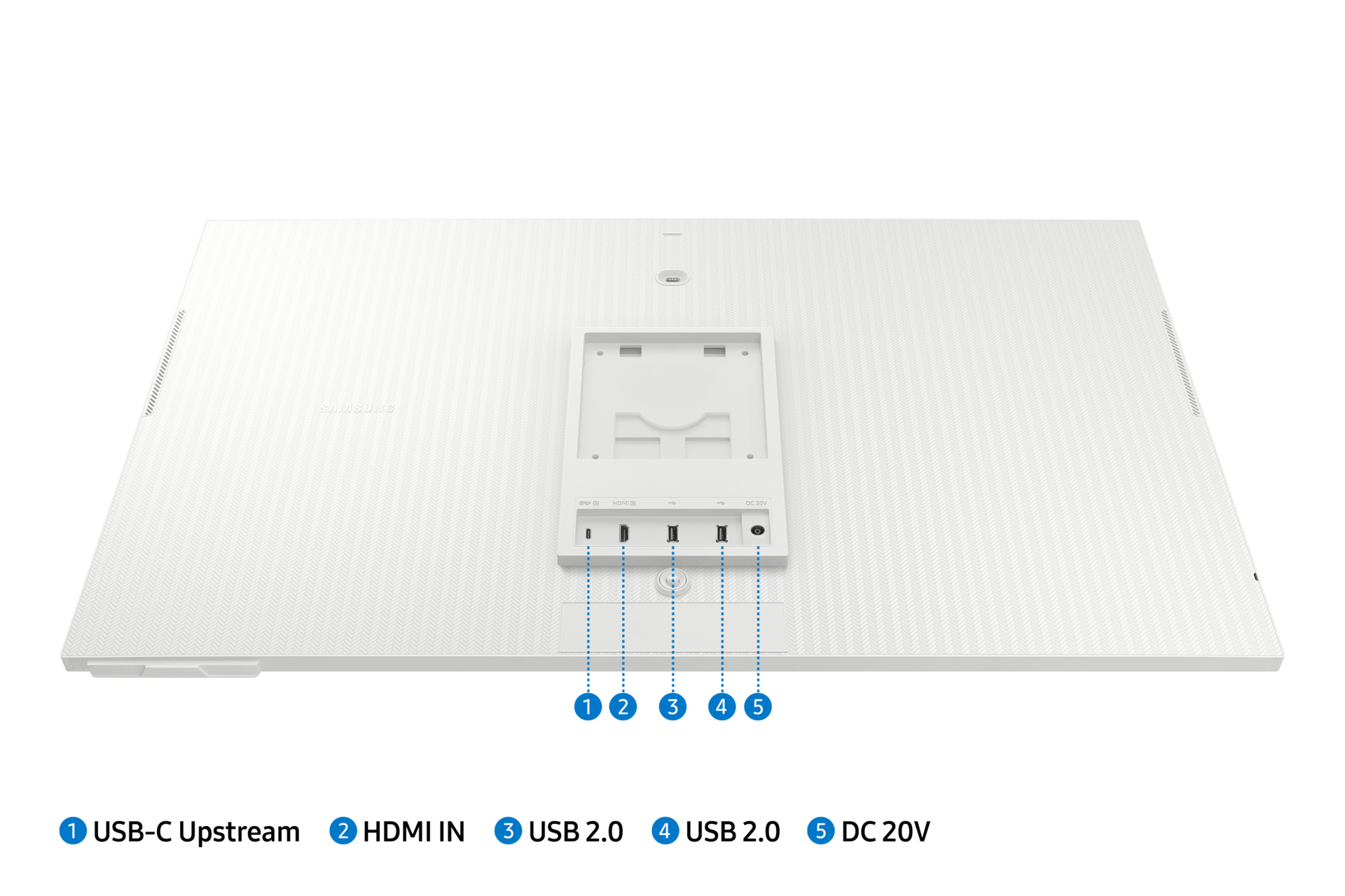 Samsung 27" M70C, USB-C, UHD White Smart Monitor with Speakers & Remote – image 6