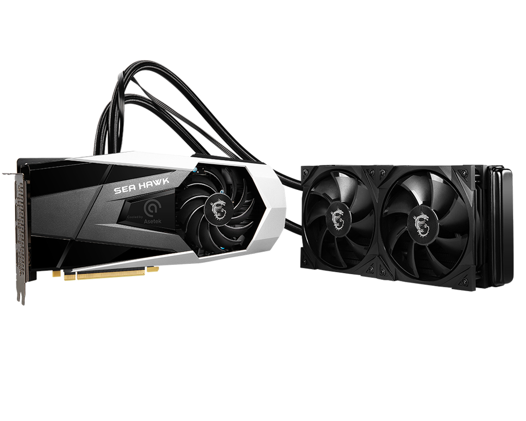 MSI SEA HAWK GeForce RTX 3080 X 10G (LHR) NVIDIA 10 GB GDDR6X image 3