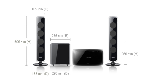 Samsung HT-X720GT home cinema system 2.1 channels – image 3