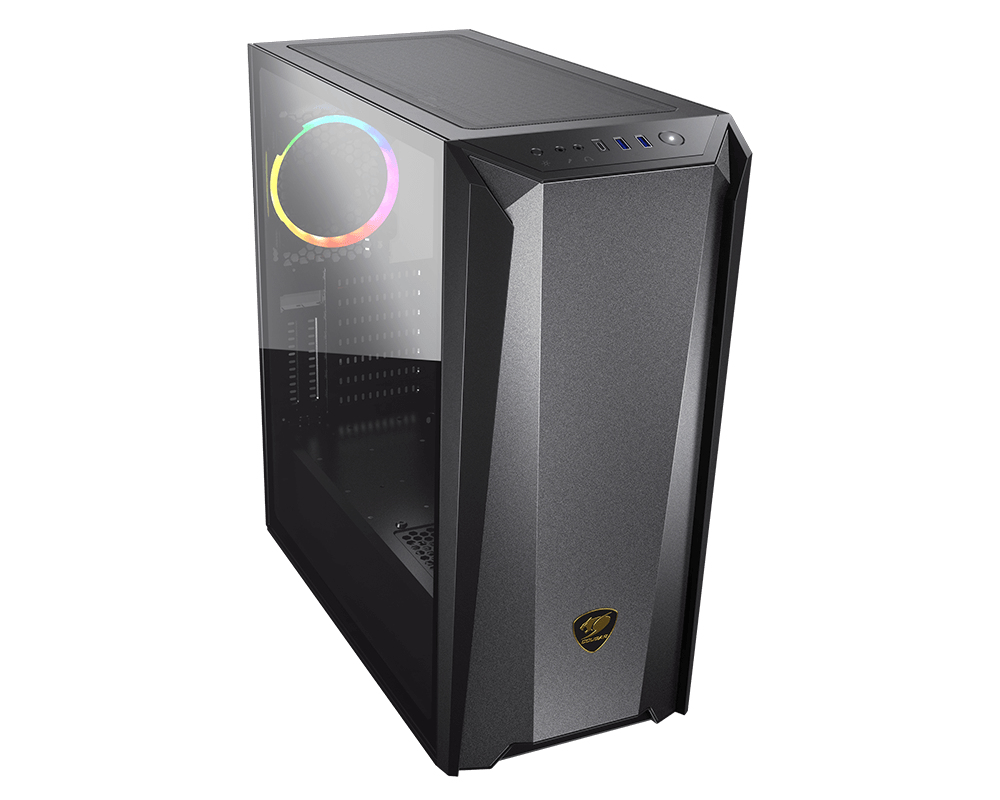 Gabinete Gamer COUGAR MX660 Iron RGB - Media Torre - E-ATX/ATX/Micro ATX/Mini-ITX - 1 Ventilador VK120 - Panel Lateral - RGB - 385BMS0.0006