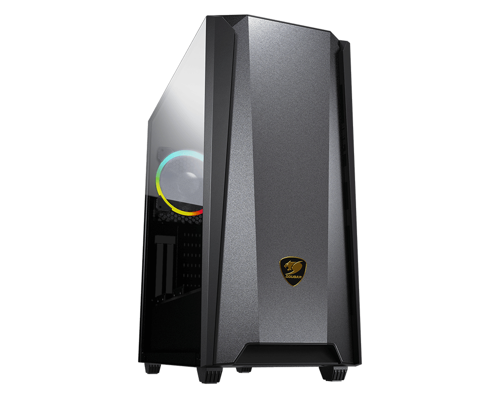 Gabinete Gamer COUGAR MX660 Iron RGB - Media Torre - E-ATX/ATX/Micro ATX/Mini-ITX - 1 Ventilador VK120 - Panel Lateral - RGB - 385BMS0.0006