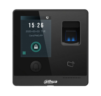 DAHUA ASI1212FD Control de Acceso Touch/ 3000 Huellas/ 30000 Tarjetas ID/ 30000 Passwords/ 150000 Registros/ Apertura Remota desde APP/ Tiempo de lectura de 15 s/ TCP/IP/ ES de Alarma/ Boton de Apertura/ DHI-ASI1212F-D - DHI-ASI1212F-D