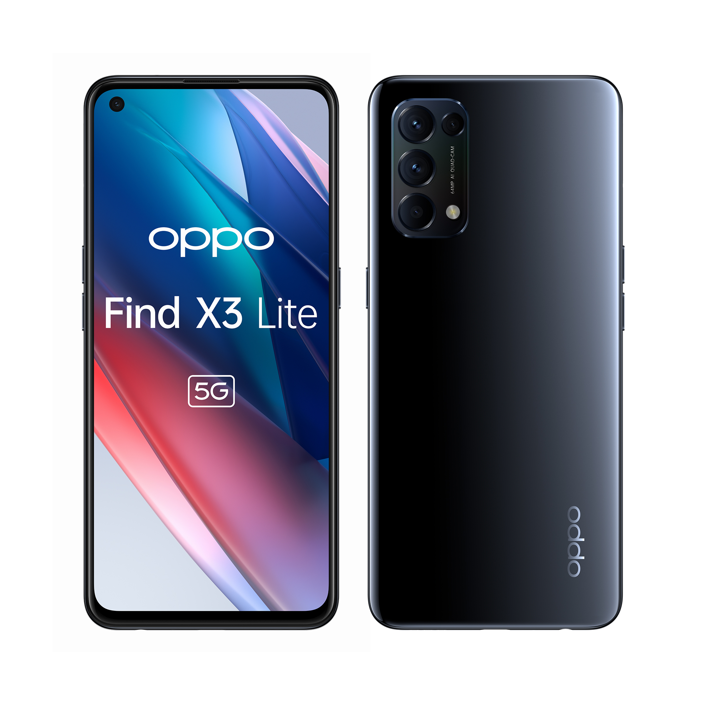 Oppo Find X3 Lite 16 3 Cm 6 4 Dual Sim Coloros 11 1 5g Usb Type C 8 Gb 128 Gb 4300 Mah Black