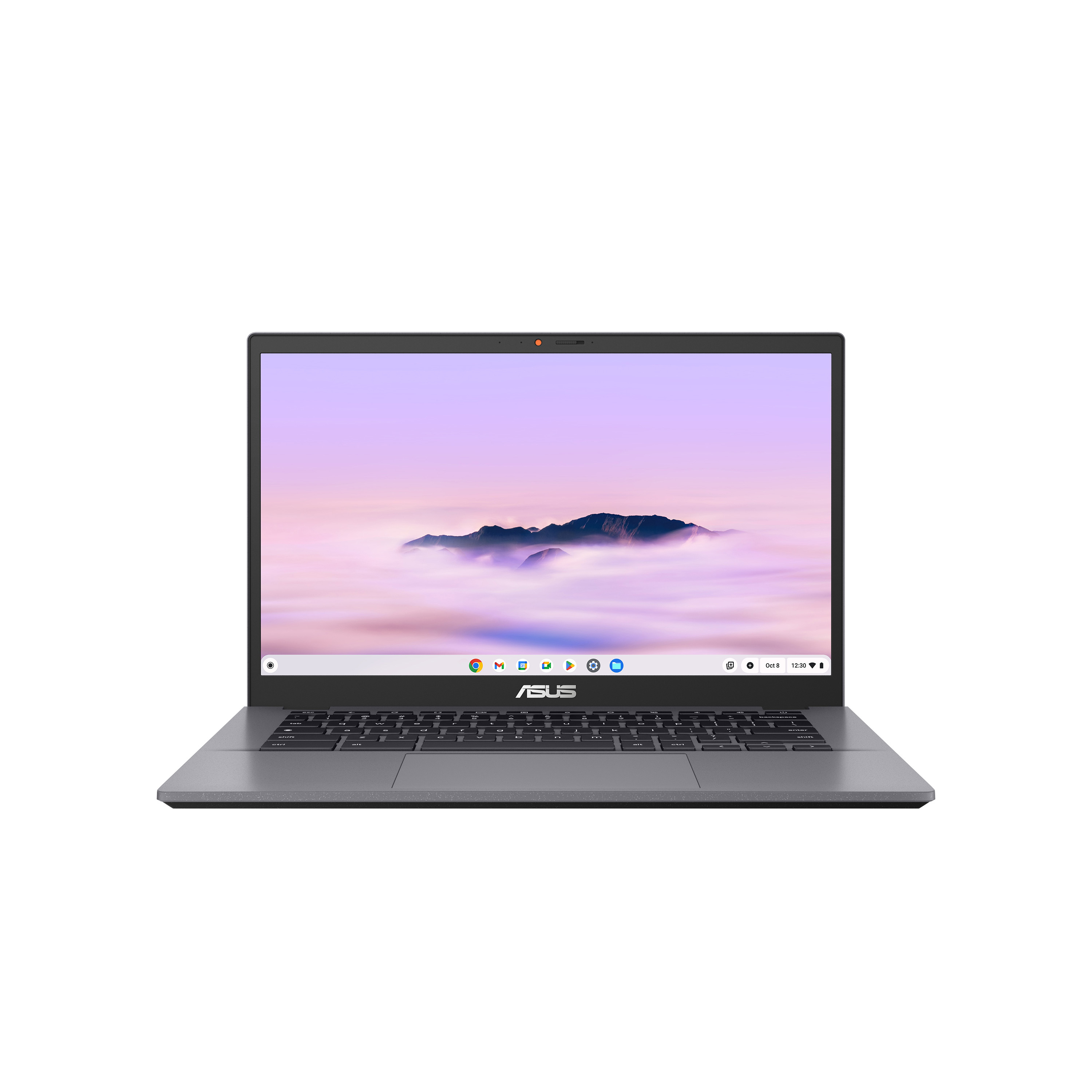 ASUS Chromebook Plus Enterprise CB34 CB3402CVA-MW0586 - 180-degree hinge design - Intel Core i3 - 1215U / up to 4.4 GHz - Chrome OS - UHD Graphics - 8 GB RAM - 256 GB SSD UFS - 14" touchscreen 1920 x 1080 (Full HD) - Wi-Fi 6E, Bluetooth - rocky grey
