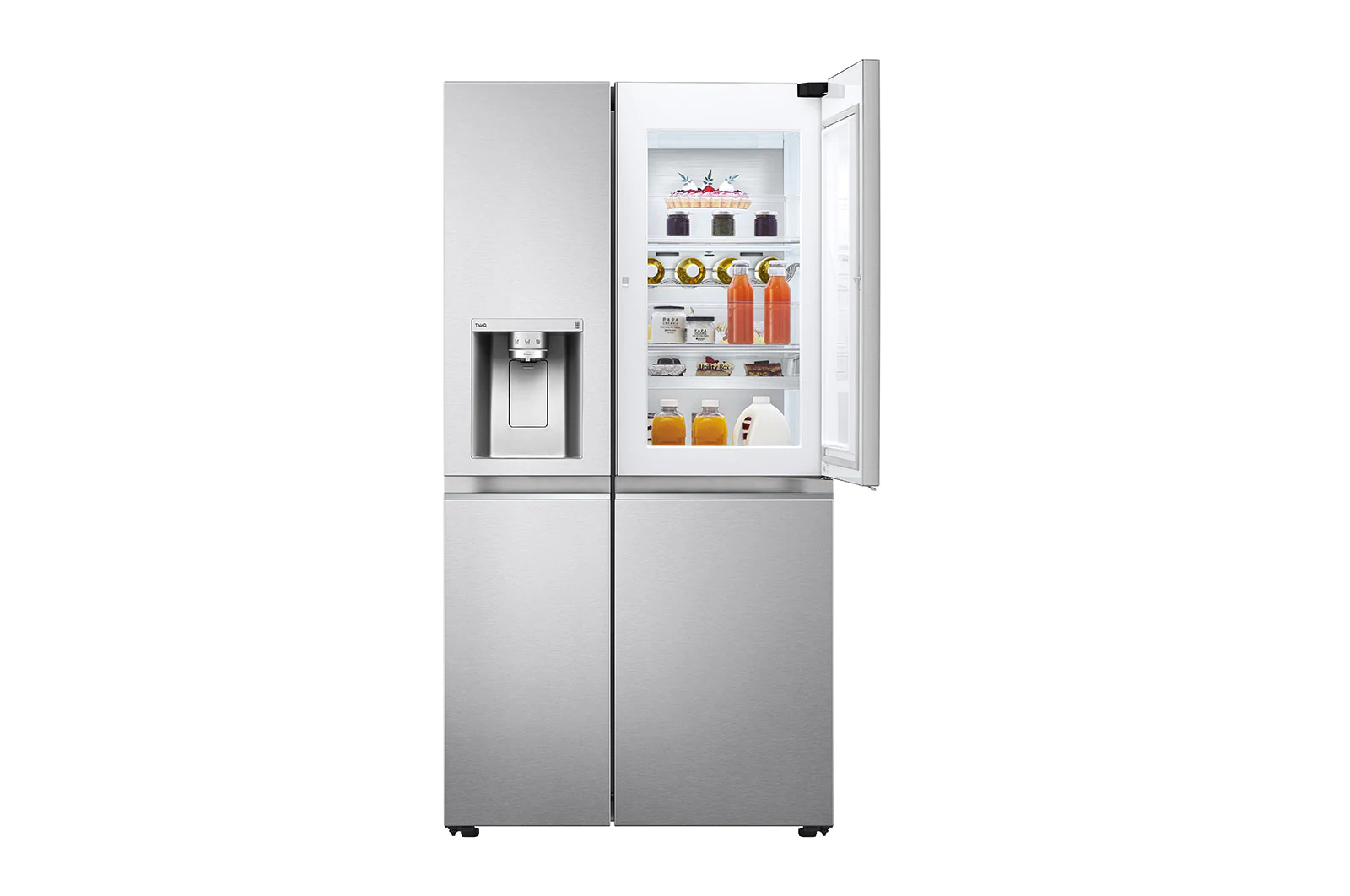LG GSJV90BSAE side-by-side refrigerator Freestanding – image 2