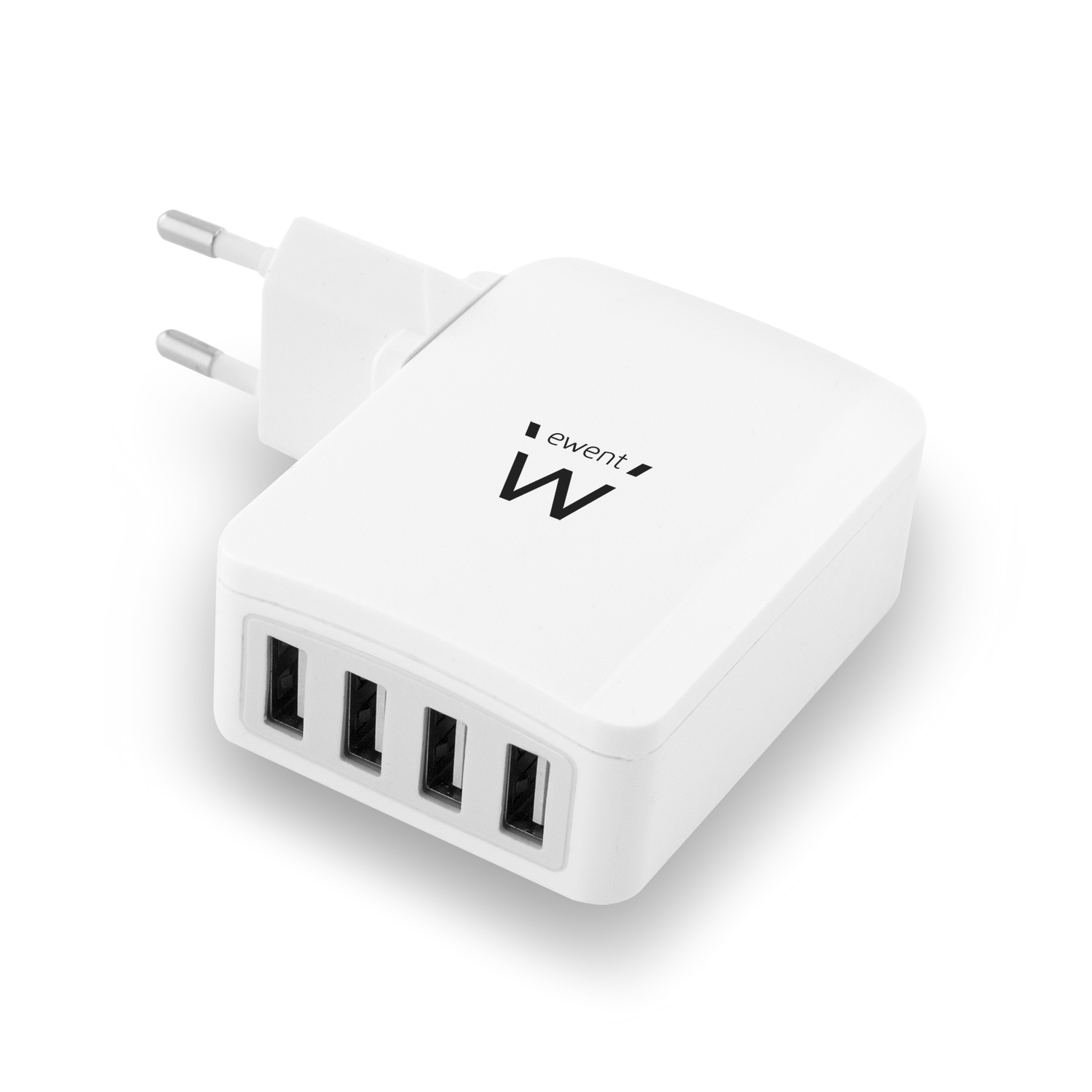 Ewent EW1304 mobile device charger Universal White AC Indoor