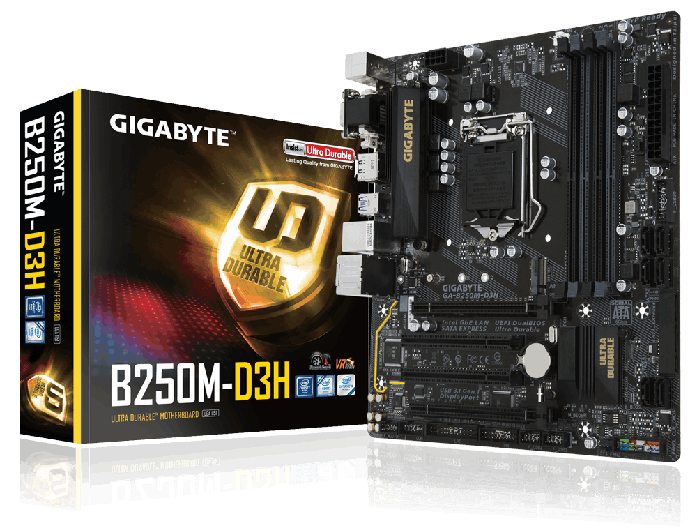 GIGABYTE GA-B250M-D3H motherboard Intel® B250 LGA 1151 (Socket H4) mini ATX – image 5