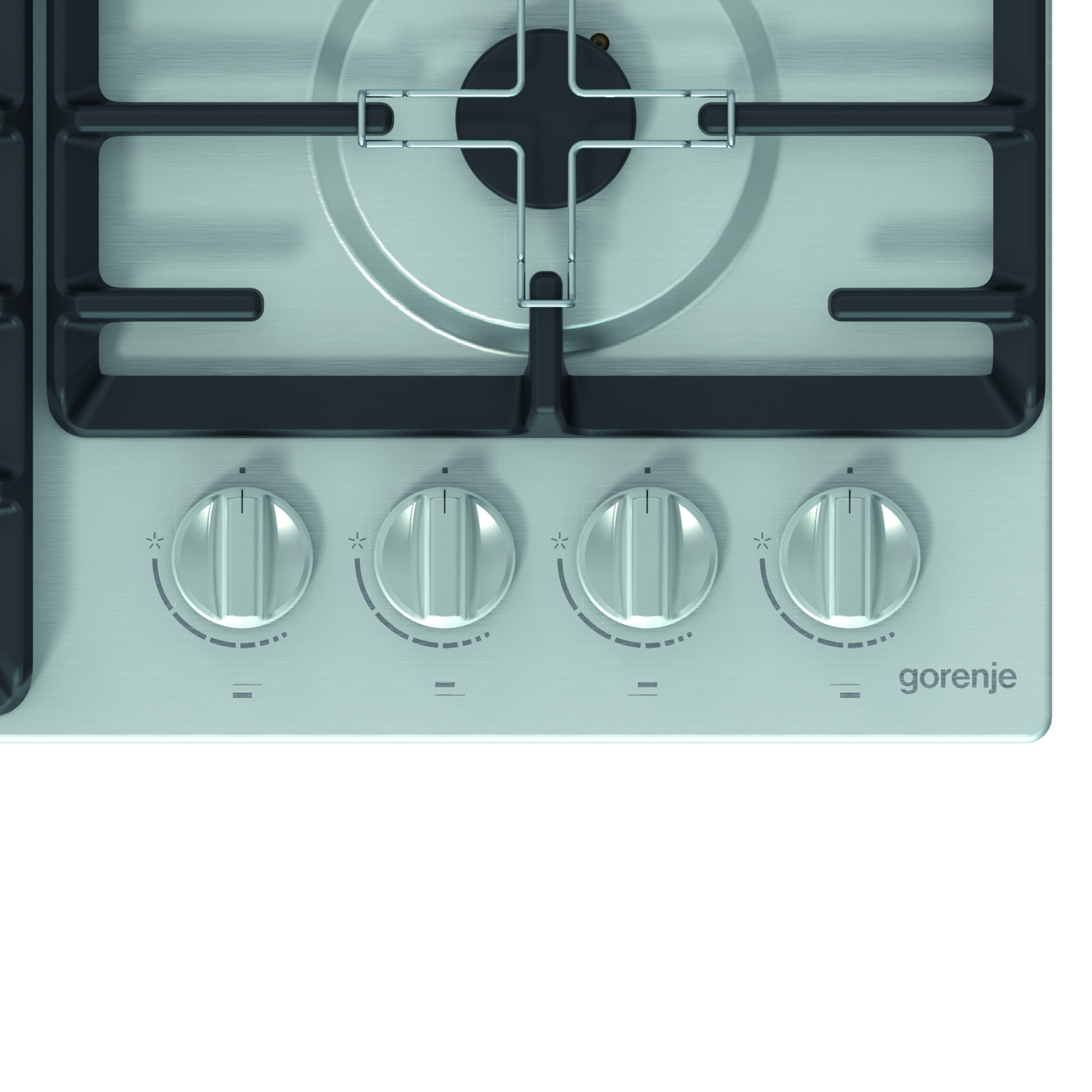 Gorenje G641X hob Black, Stainless steel Built-in Gas 4 zone(s) – image 2