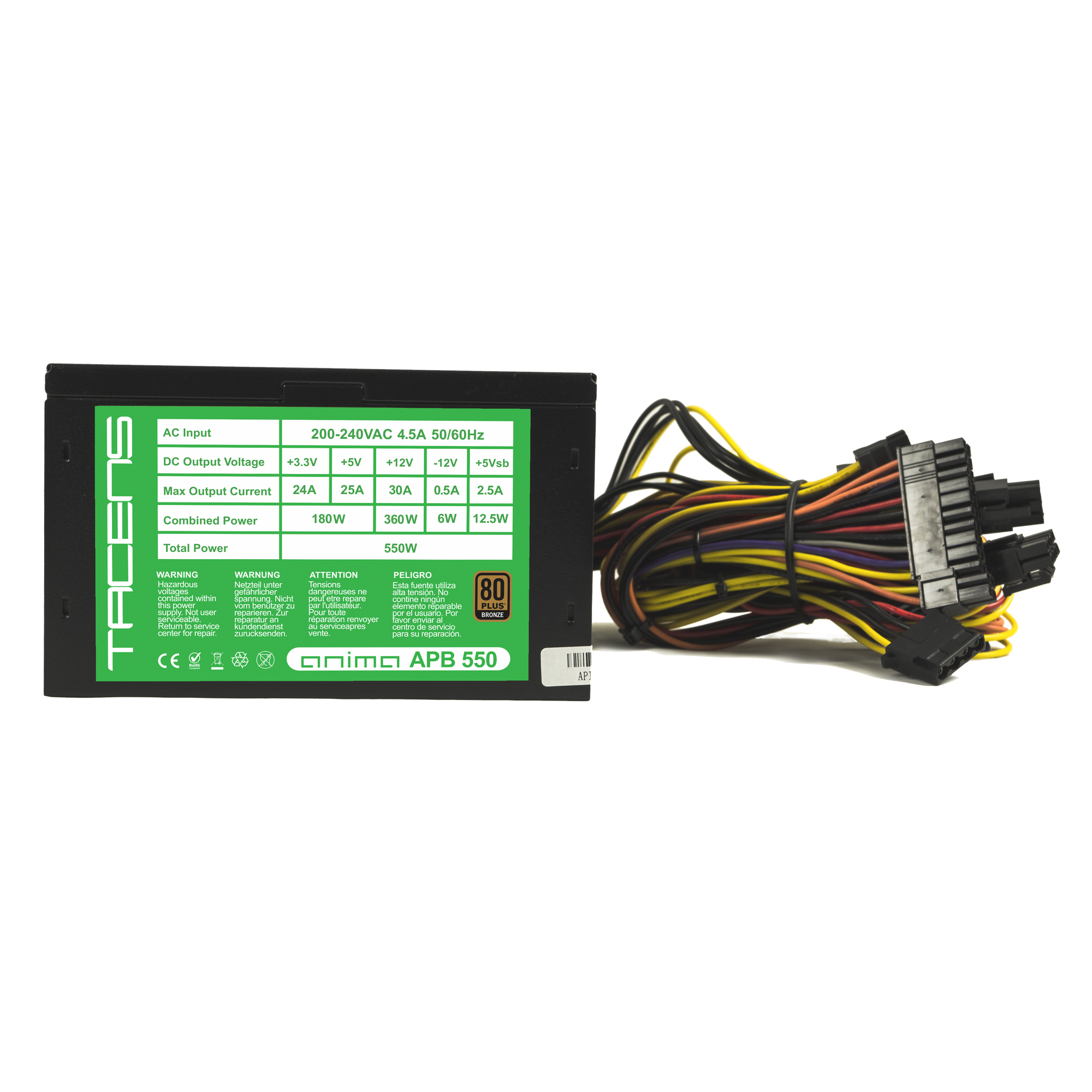 Tacens Anima APB550 power supply unit – image 7