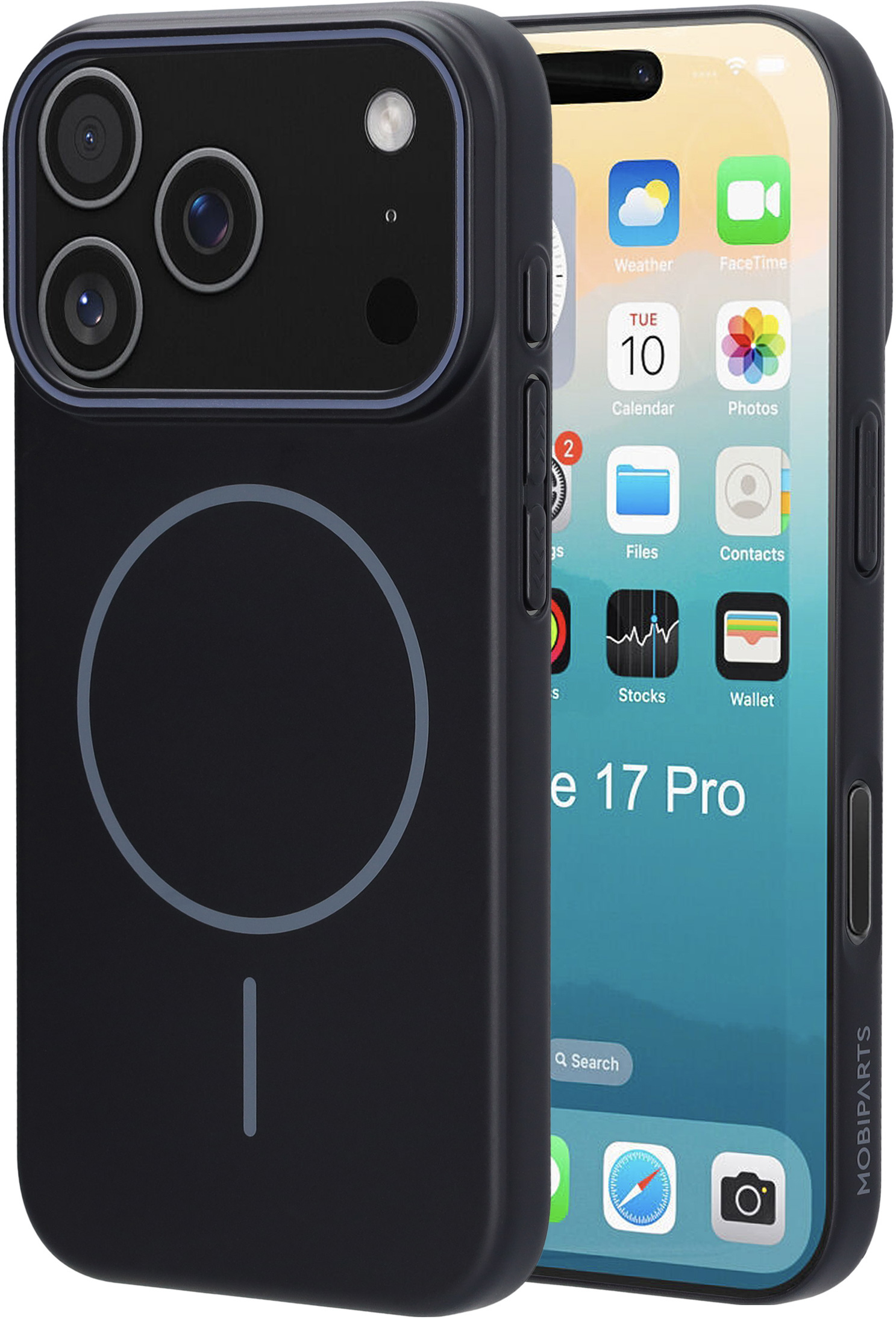 Mobiparts Slim Line Case Apple iPhone 17 Pro (MagSafe Compatible) Onyx Black – image 1