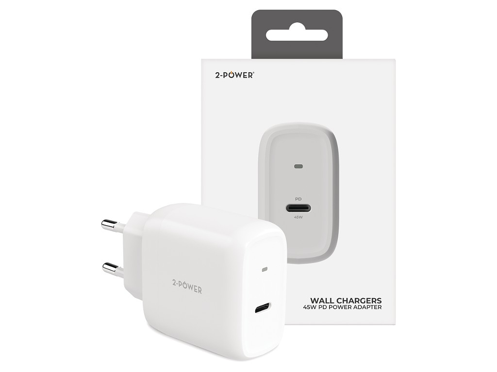 2-Power 2PWC45W01G-EU mobile device charger White – image 4