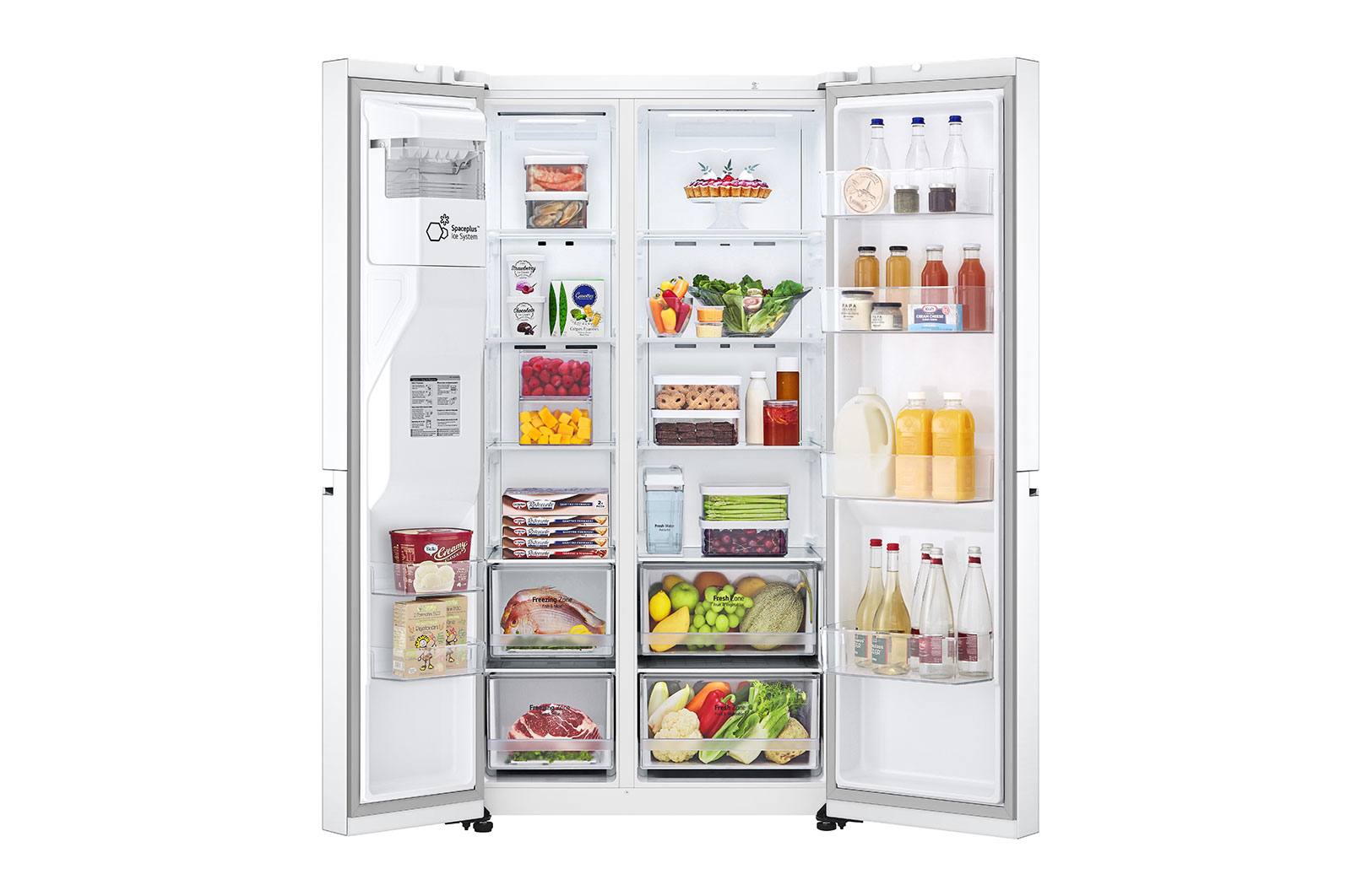 LG GSLV71SWTM side-by-side refrigerator Freestanding – image 2