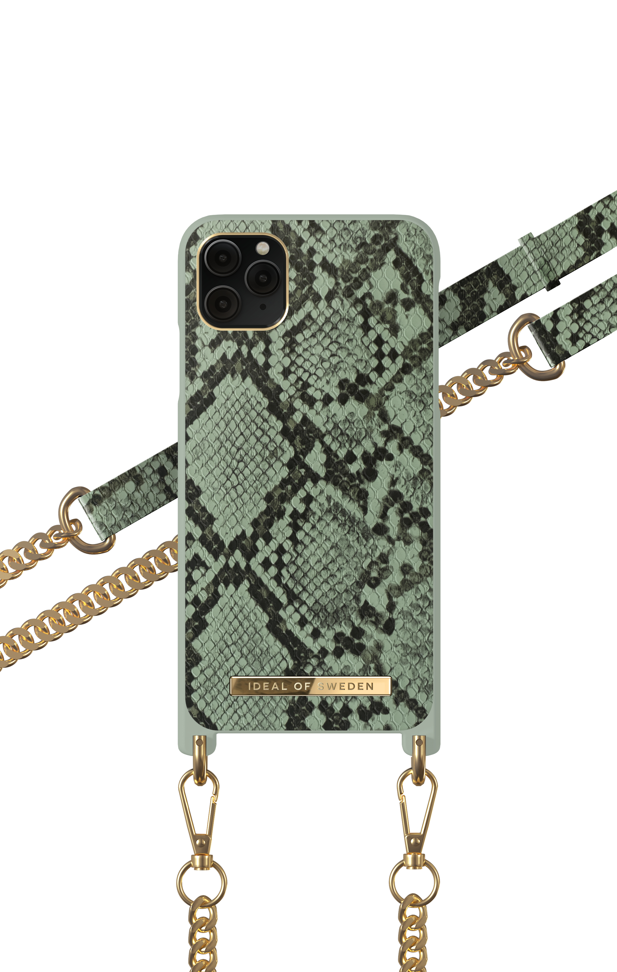 iDeal of Sweden Atelier Necklace Case iPhone 11PM/XSM Khaki Python – image 4