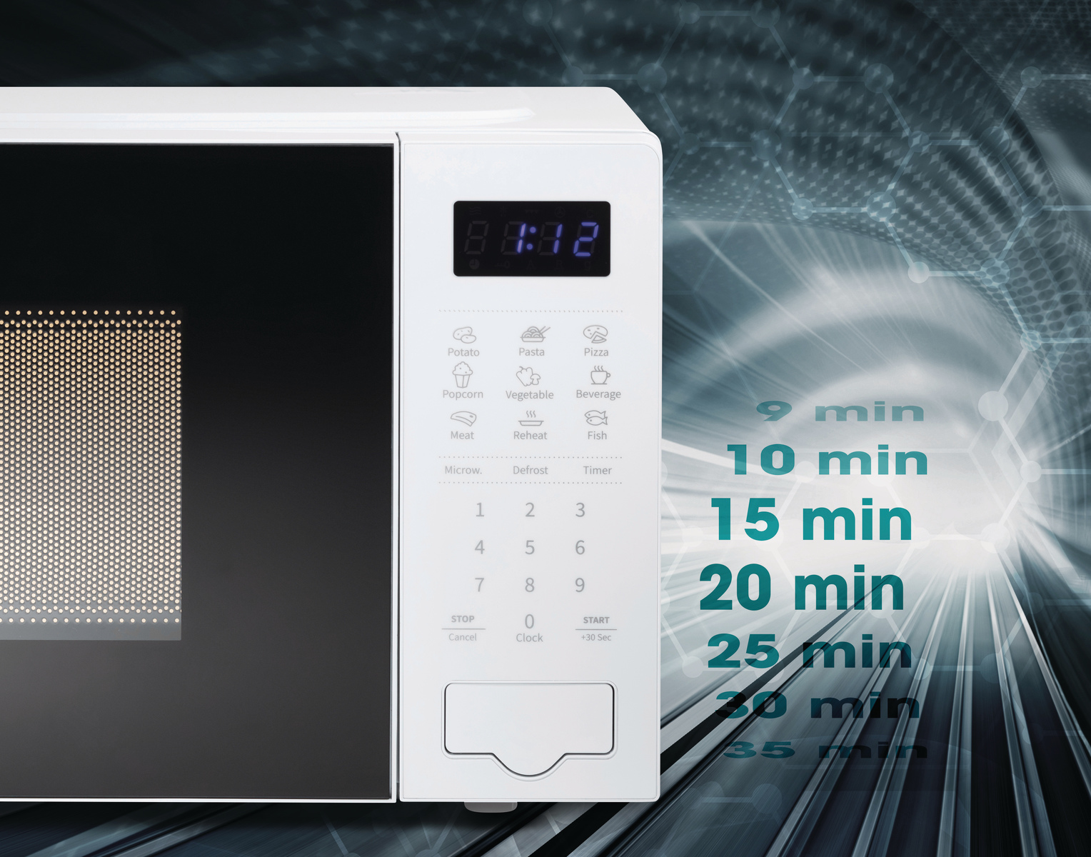 Hisense H20MOWS4UK microwave White Solo microwave Countertop – image 6