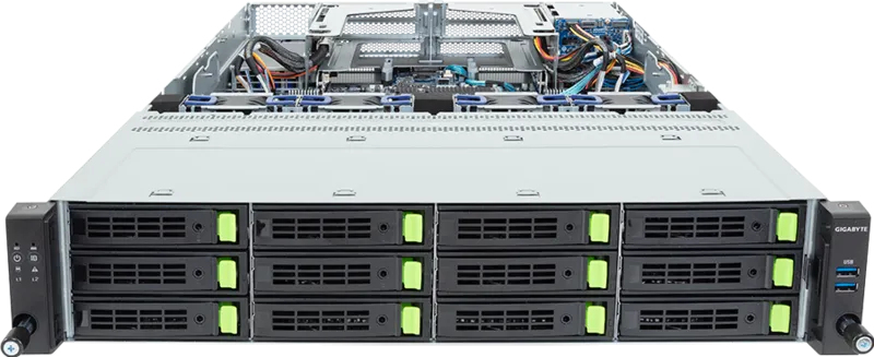 GIGABYTE R284-S93-AAL1 LGA 4710 Rack (2U) Black, Steel – image 2