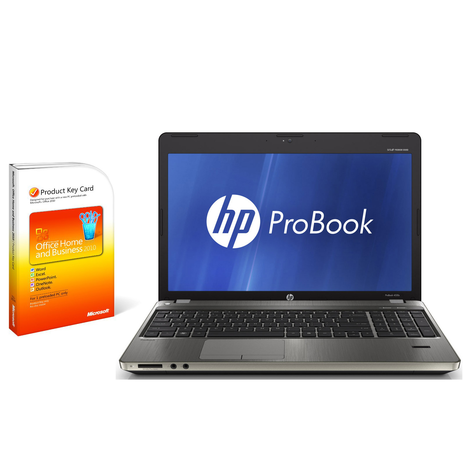 HP 4530s + Microsoft Office Home & Business 2010 PKC