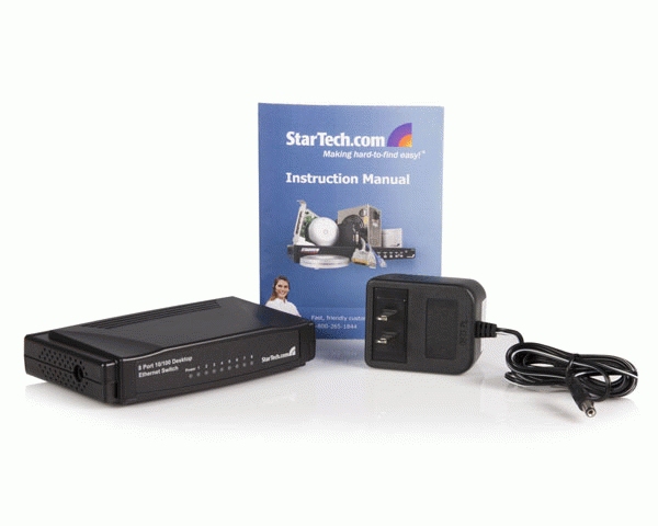StarTech.com 8 Port 10/100 Mbps Fast Ethernet Switch – image 6