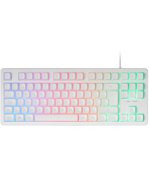Mars Gaming MK023WPT keyboard USB QWERTY Portuguese White – image 1