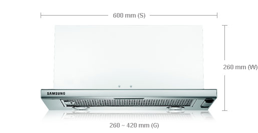Samsung HB6247SX/XEO cooker hood – image 2