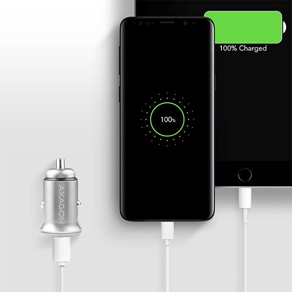 Axagon PWC-5V4 mobile device charger Smartphone, Tablet Silver Cigar lighter Fast charging Auto – image 9