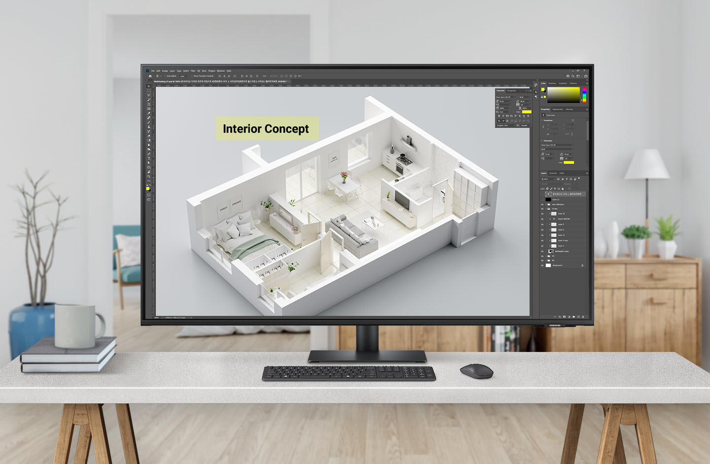 Samsung LS43AM700UU computer monitor – image 2