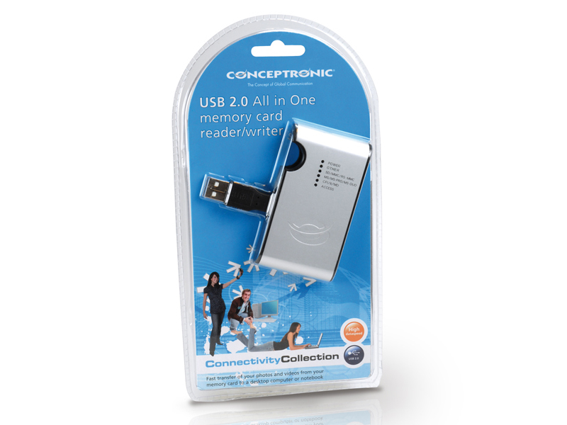 Conceptronic USB 2.0 All in One memory card reader/writer – image 4