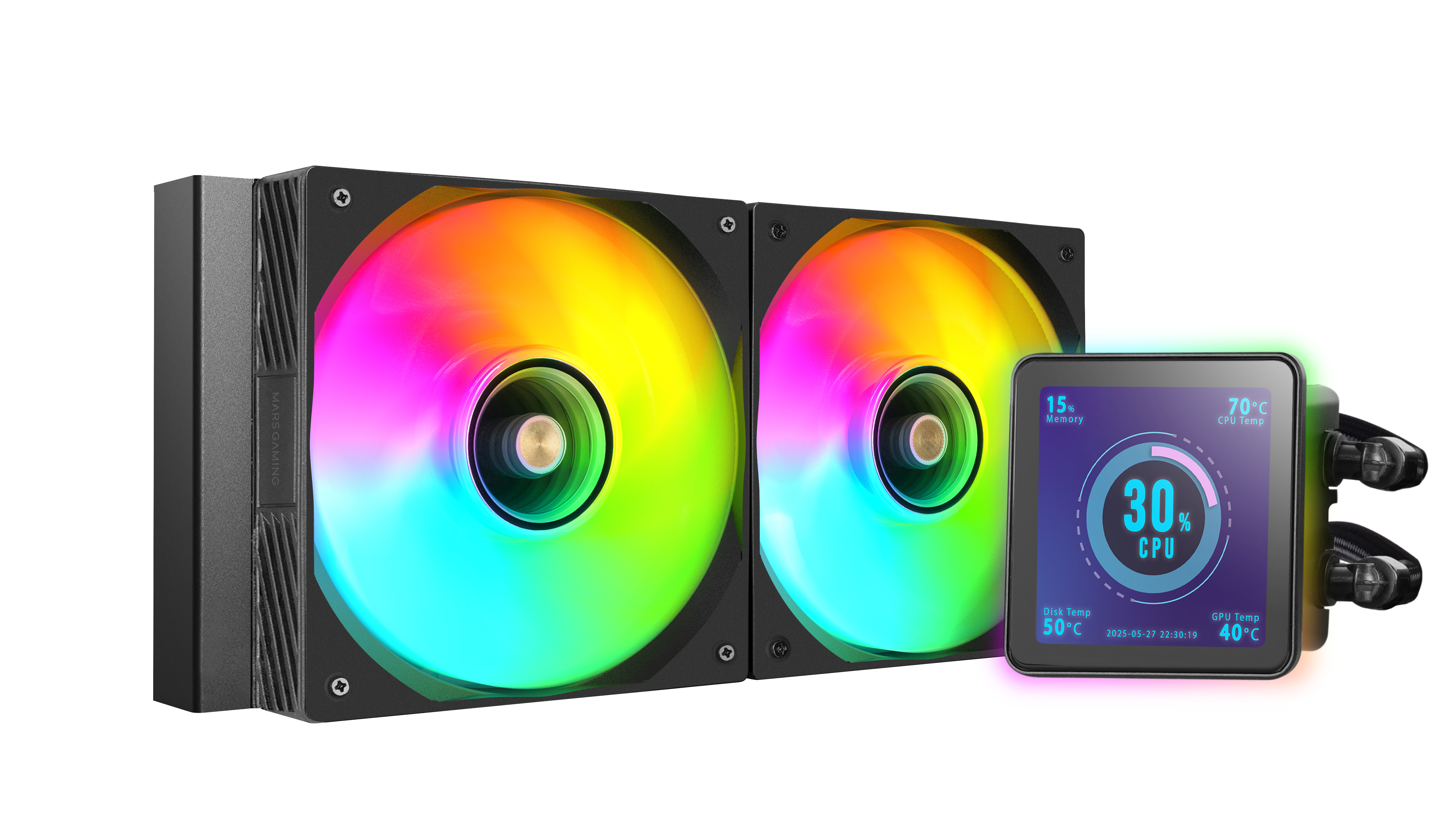 Mars Gaming ML-VISIONPRO240 Processor All-in-one liquid cooler 12 cm Black 1 pc(s) image 3