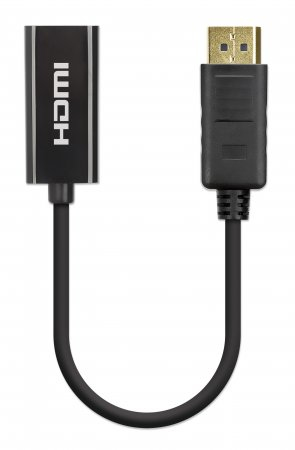 Manhattan Adaptador activo DisplayPort 1.2 a HDMI, 4K@60Hz, 15 cm, macho a hembra, DP con bloqueo, negro, no bidireccional, garantía de 3 años, equivalente a DP2HD4K60S imagen 4